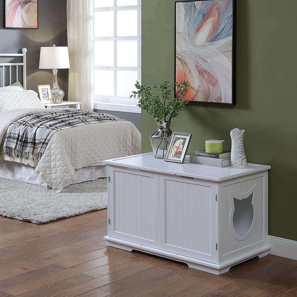 X-Large Cat Washroom Bench Litter Box Enclosure | Litter Box Furniture