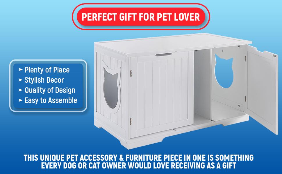 X-Large Cat Washroom Bench Litter Box Enclosure | Litter Box Furniture