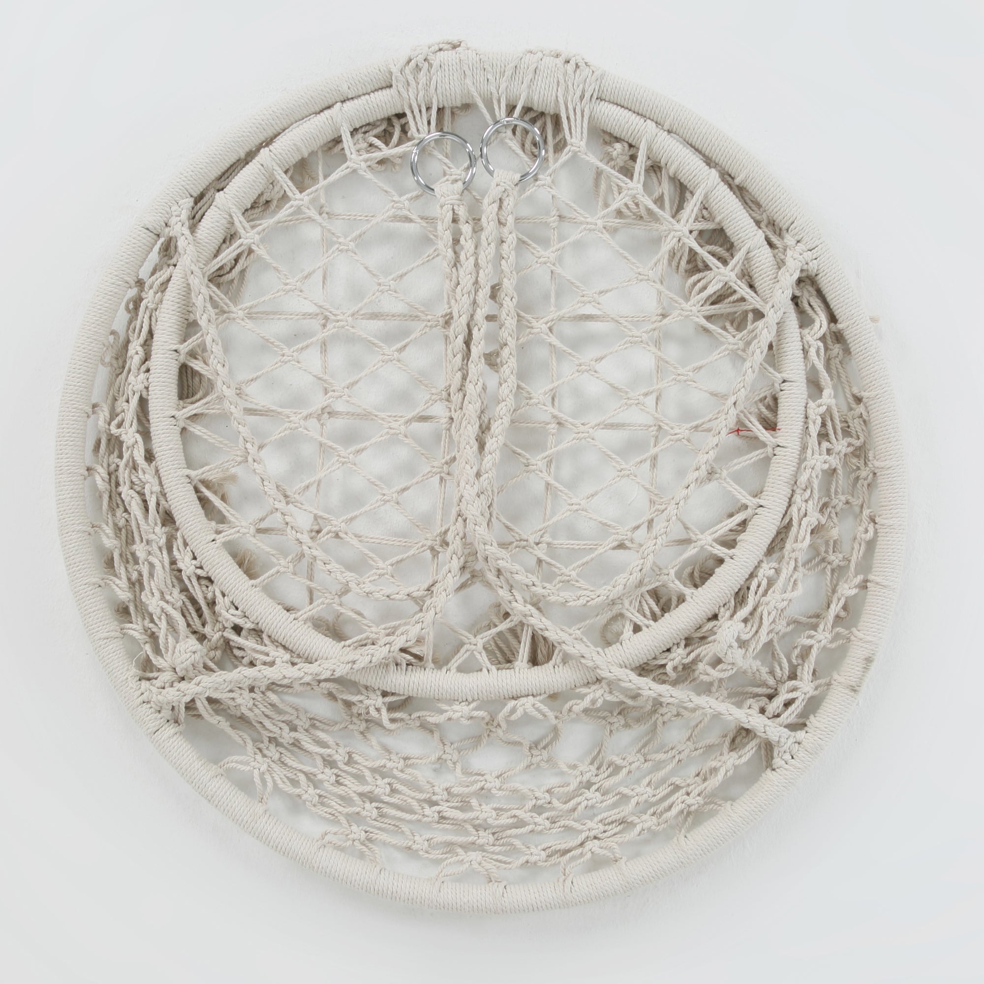 Macrame Hanging Hammock Chair - Cotton Rope Swing for Indoor/Outdoor