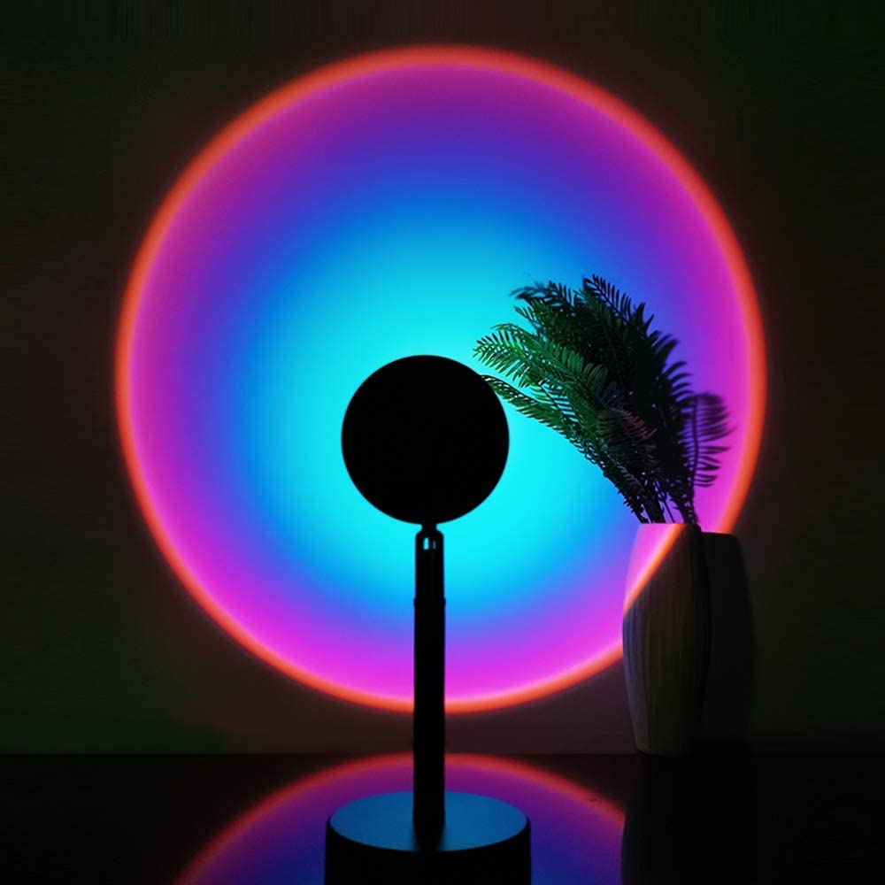 16-Color Sunset Projection Lamp | Remote Control Mood Lighting